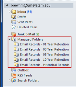 Retention Folders