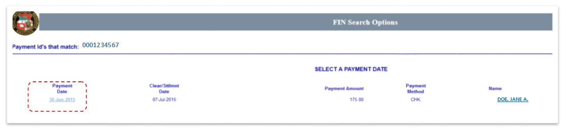 AP Check Inquires - screenshot and/or workflow