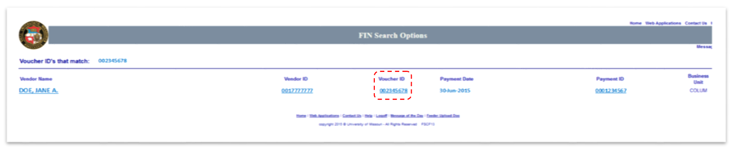 AP Check Inquires - screenshot and/or workflow