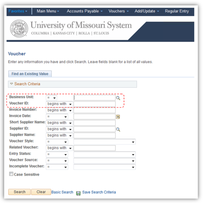 AP Check Inquires - screenshot and/or workflow